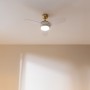 Ventilador de Teto com Luz Cecotec EnergySilence Aero 4265 Branco Dourado 18 W 65 W de Cecotec, Ventoinhas de teto com candee...