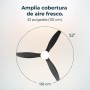 Ventilador de Teto com Luz Cecotec EnergySilence Aero 5285 Sun Preto 18 W 40 W de Cecotec, Ventoinhas de teto com candeeiro -...