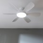 Ventilatore da Soffitto con Luce Cecotec EnergySilence Aero 5200 Bianco 35 W di Cecotec, Ventilatori da soffitto con lampada ...