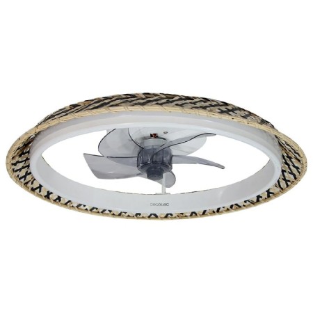 Ventilateur de Plafond avec Lumière Cecotec EnergySilence LampAero 610 Natural Design 20 W 45 W de Cecotec, Ventilateurs de p...