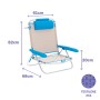 Folding Chair Marbueno Blue Beige 61 x 82 x 68 cm | Tienda24 - Global Online Shop Tienda24.eu