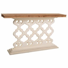 Table d'appoint DKD Home Decor Naturel Métal Crème Rotin (35 x 35 x 49 cm) | Tienda24 - Global Online Shop Tienda24.eu