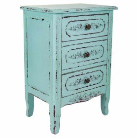 Mesa de Cabeceira Alexandra House Living Preto Verde 35 x 60 x 55 cm | Tienda24 - Global Online Shop Tienda24.eu