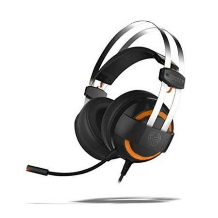 Auriculares con Micrófono Gaming Krom NXKROMKDE Negro/Naranja | Tienda24 - Global Online Shop Tienda24.eu