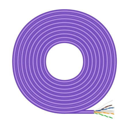 Category 6 Hard UTP RJ45 Cable Aisens A135-0747 Violet 100 m | Tienda24 - Global Online Shop Tienda24.eu