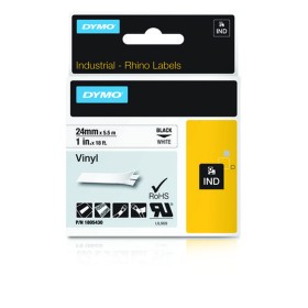 Ruban Laminé pour Etiqueteuses Dymo ID1-9 Jaune Noir 9 mm x 1,5 m | Tienda24 - Global Online Shop Tienda24.eu