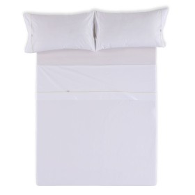 Bedding set Alexandra House Living White King size 4 Pieces by Alexandra House Living, Sheets and pillowcases - Ref: D1600203...