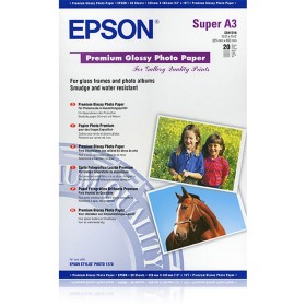 Lot d'encre et papier photo Epson C13S042535 A3 20 Volets de Epson, Papier d'impression - Réf : M0507654, Prix : 34,11 €, Rem...