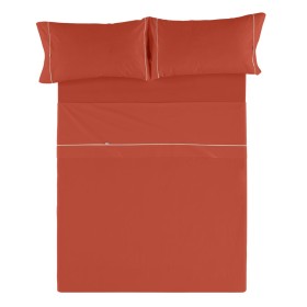 Jeu de draps Alexandra House Living Rouge Clair Lit king size 4 Pièces de Alexandra House Living, Draps et taies d'oreiller -...