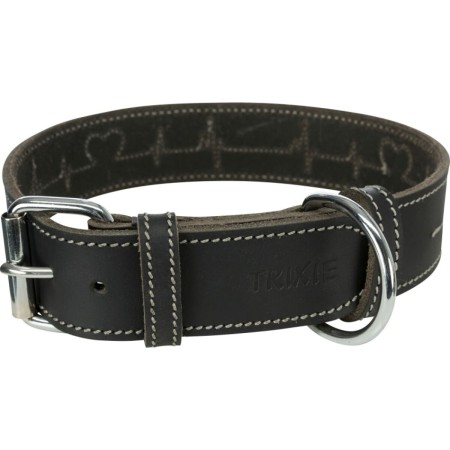 Dog collar Trixie Heartbeat Black L 47-55 cm | Tienda24 - Global Online Shop Tienda24.eu