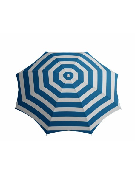 Parasol Riscas Branco/Azul Ø 240 cm | Tienda24 Tienda24.eu