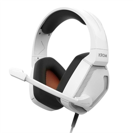 Casques avec Microphone Nox KROM KOPA PRO Blanc Noir | Tienda24 - Global Online Shop Tienda24.eu