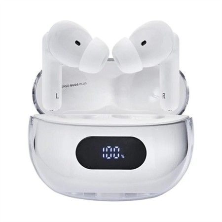 Auriculares com microfone INTENSO Buds Plus Auriculares TWS ANC+ENC Preto | Tienda24 - Global Online Shop Tienda24.eu