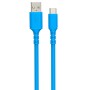 USB A to USB-C Cable DCU Blue 1 m | Tienda24 - Global Online Shop Tienda24.eu