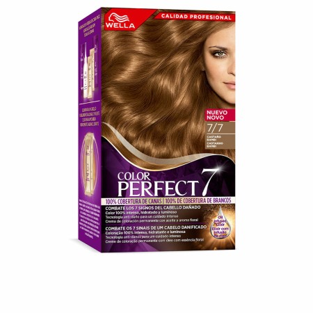 Dauerfärbung Wella Color Perfect 7 Nº 7/7 Graue Haare Kastanie 60 ml | Tienda24 - Global Online Shop Tienda24.eu