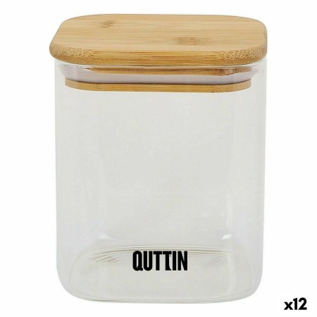 Jar Quttin Bamboo Squared 780 ml (12 Units) | Tienda24 - Global Online Shop Tienda24.eu