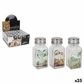 Ensemble salière et poivrier Home ESPRIT Transparent Métal Verre 500 ml 13 x 6,8 x 32 cm | Tienda24 - Global Online Shop Tienda24.eu