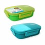 Hermetic Lunch Box ThermoSport 3 Compartments Rectangular 900 ml (6 Units) | Tienda24 - Global Online Shop Tienda24.eu