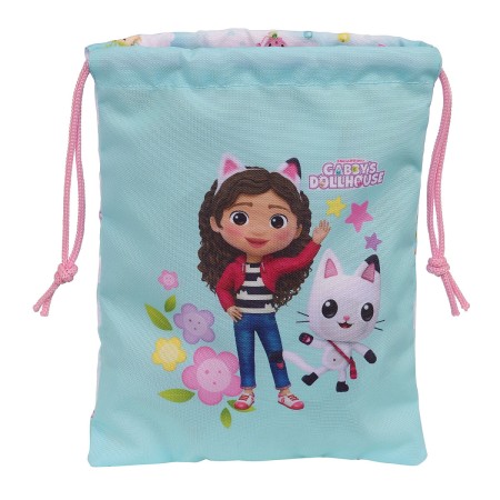 Lunchbox Gabby's Dollhouse Hellblau Polyester 300D 20 x 25 cm | Tienda24 - Global Online Shop Tienda24.eu