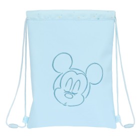 Rucksacktasche mit Bändern Mickey Mouse Baby Hellblau 26 x 34 cm von Mickey Mouse, Beutel - Ref: S2437799, Preis: 15,32 €, Ra...