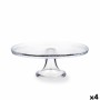 Cake and sponge cake dish Quid Tiffany Transparent Glass (4 Units) | Tienda24 - Global Online Shop Tienda24.eu