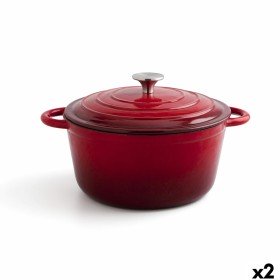 Casserole with glass lid Quttin 6 L Ø 32,8 cm (2 Units) | Tienda24 - Global Online Shop Tienda24.eu