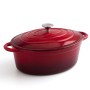 Casserole avec Couvercle Bidasoa Fierro Rouge 4,3 L 30 x 23 cm (2 Unités) | Tienda24 - Global Online Shop Tienda24.eu