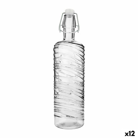 Bottle Quid Aire Transparent Glass 1 L (12 Units) | Tienda24 - Global Online Shop Tienda24.eu