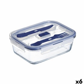 Round Lunch Box with Lid Pyrex Cook & Store Blue 2 L 22 x 22 x 11 cm Silicone Glass (3 Units) | Tienda24 - Global Online Shop Tienda24.eu