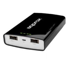 Power Bank approx! APPPB78EVBK 7800 mAh 2 x USB Micro USB 5 V 1-2 A Black by approx!, Chargers - Ref: M0501226, Price: 26,70 ...