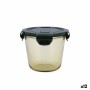 Hermetic Lunch Box Bidasoa Infinity Circular 700 ml Yellow Glass (12 Units) | Tienda24 - Global Online Shop Tienda24.eu