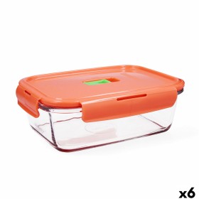 Lunchbox hermetisch Masterpro Foodies Polypropylen karriert 1 L 17,6 x 10,8 x 10 cm Weiß Durchsichtig | Tienda24 - Global Online Shop Tienda24.eu