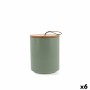 Jar Quid Ozon Green Ceramic Sheets 10,4 x 13 cm (6 Units) | Tienda24 - Global Online Shop Tienda24.eu