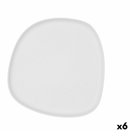 Plato Llano Bidasoa Fosil Blanco Cerámica 26,3 x 25,5 x 2,4 cm (6 Unidades) | Tienda24 - Global Online Shop Tienda24.eu