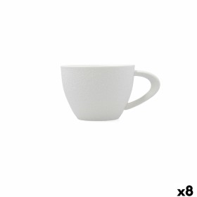 Cup Bidasoa Glacial Coffee Ceramic White 180 ml (6 Units) | Tienda24 - Global Online Shop Tienda24.eu