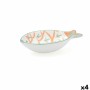 Snack Bowl Quid Kaleido White Ceramic 14 x 9 x 3 cm (4 Units) | Tienda24 - Global Online Shop Tienda24.eu