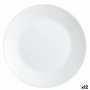 Piatto da pranzo Luminarc Zelie Bianco Vetro Ø 25 cm (12 Unità) | Tienda24 - Global Online Shop Tienda24.eu