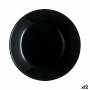 Dessert dish Luminarc Zelie Negro Black Glass Ø 18 cm (12 Units) | Tienda24 - Global Online Shop Tienda24.eu