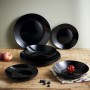 Dessert dish Luminarc Zelie Negro Black Glass Ø 18 cm (12 Units) | Tienda24 - Global Online Shop Tienda24.eu