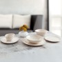 Flat Plate Bidasoa Cosmos White Ceramic 23 cm (6 Units) | Tienda24 - Global Online Shop Tienda24.eu