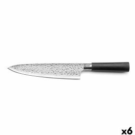 Cuchillo de Cocina Mármol 3,5 x 33,3 x 2,2 cm Plateado Negro Acero Inoxidable Plástico (12 Unidades) | Tienda24 - Global Online Shop Tienda24.eu