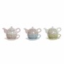 Teapot DKD Home Decor Blue Green Pink Metal Dolomite 750 ml (3 Units) | Tienda24 - Global Online Shop Tienda24.eu