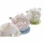 Teapot DKD Home Decor Blue Green Pink Metal Dolomite 750 ml (3 Units) | Tienda24 - Global Online Shop Tienda24.eu