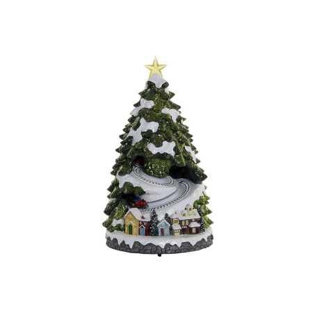 Albero di Natale DKD Home Decor Movimento Luce LED Musicale Multicolore Resina 23 x 23 x 42 cm (3 Unità) | Tienda24 - Global Online Shop Tienda24.eu