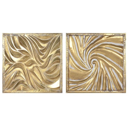 Decoração de Parede Home ESPRIT Dourado 94,5 x 4,5 x 94,5 cm (2 Unidades) | Tienda24 - Global Online Shop Tienda24.eu