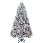 Sapin de Noël Home ESPRIT Vert PVC Métal Enneigé 132 x 132 x 210 cm | Tienda24 - Global Online Shop Tienda24.eu