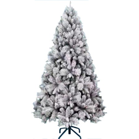 Árbol de Navidad Home ESPRIT Verde PVC Metal Nevado 132 x 132 x 210 cm | Tienda24 - Global Online Shop Tienda24.eu