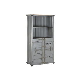 Estantería Alexandra House Living Marrón Gris Madera Metal 34 x 129 x 98 cm Con ruedas | Tienda24 - Global Online Shop Tienda24.eu