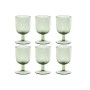 Conjunto de Copos Home ESPRIT Verde Cristal 300 ml 8 x 8 x 14 cm (6 Unidades) | Tienda24 - Global Online Shop Tienda24.eu