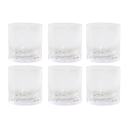 Set de Vasos Home ESPRIT Transparente Cristal Con relieve (6 Unidades) | Tienda24 - Global Online Shop Tienda24.eu